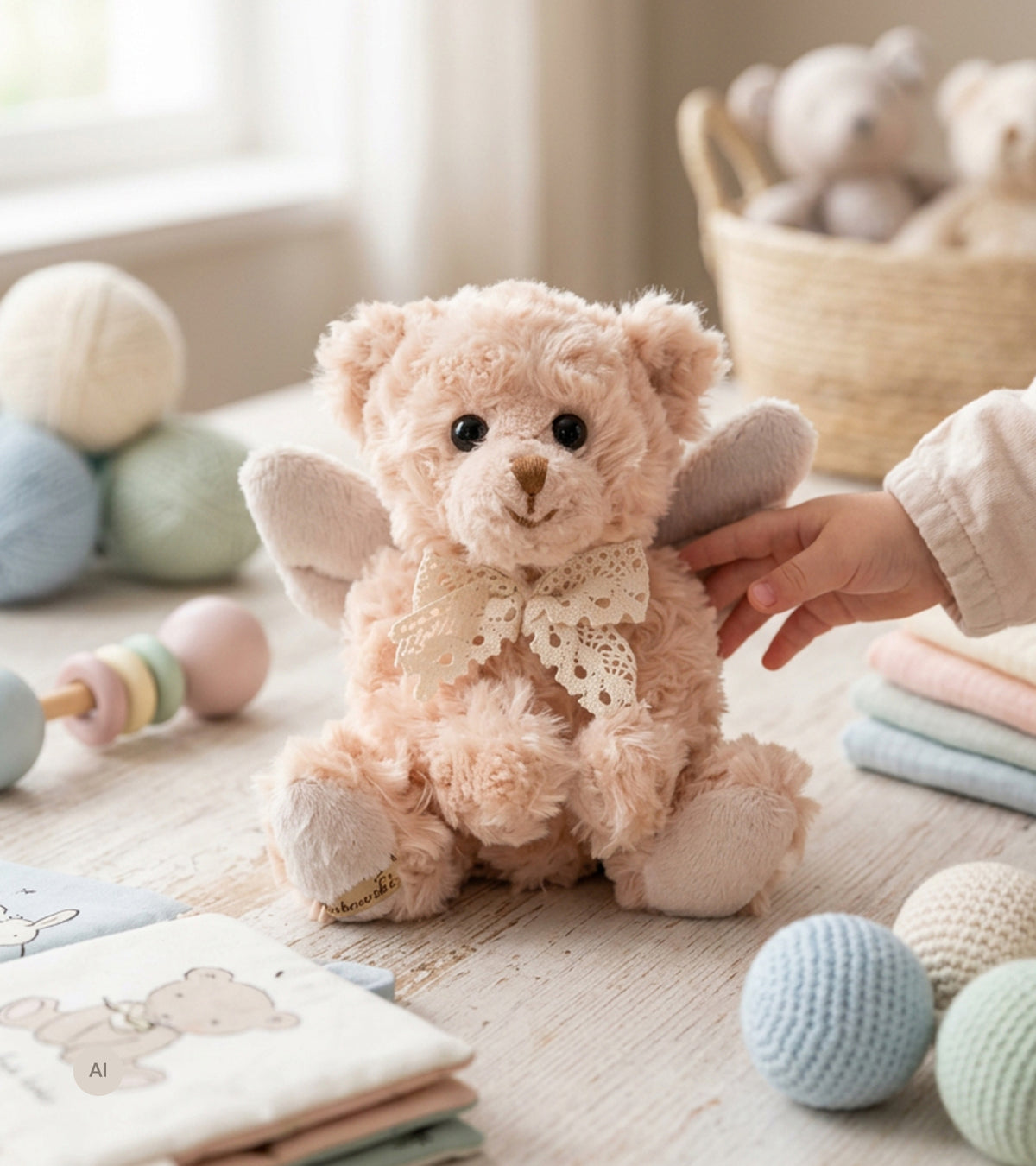 Bamse med vinger, Rafael - 18 cm