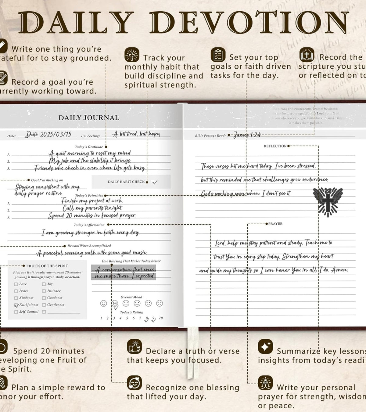 Bible Journal - Brun