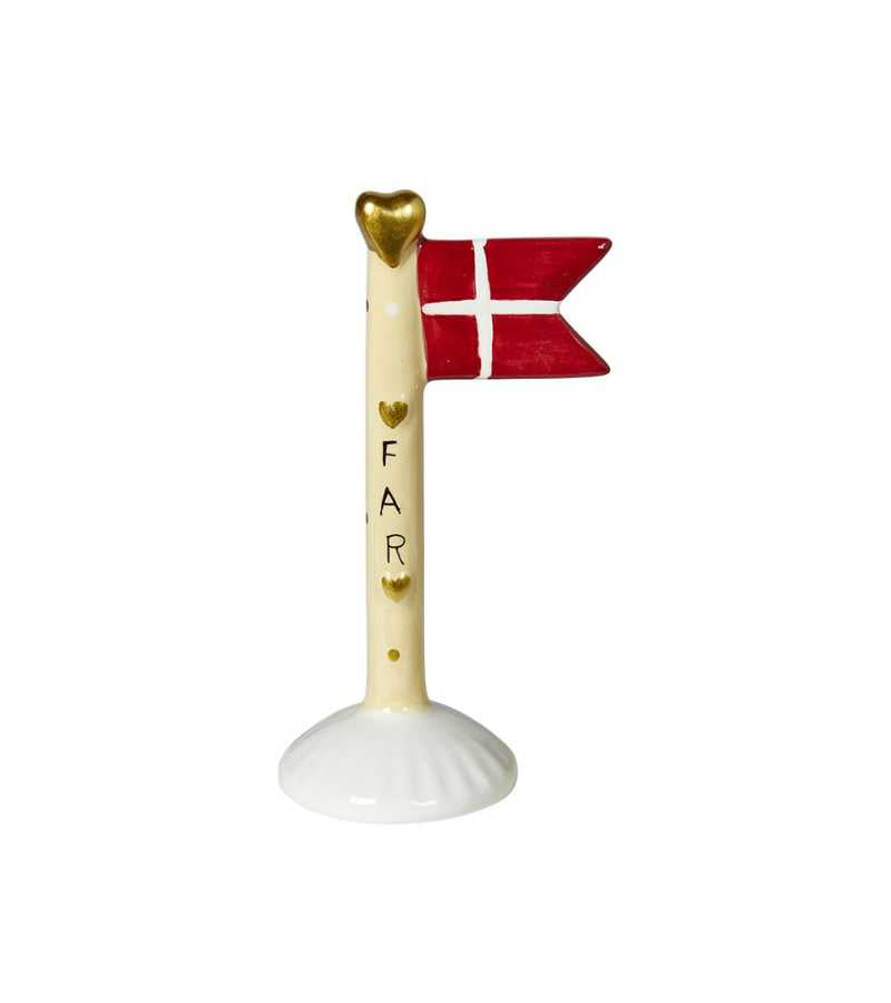 Fødselsdagsflag keramik far gul OnlyByGrace