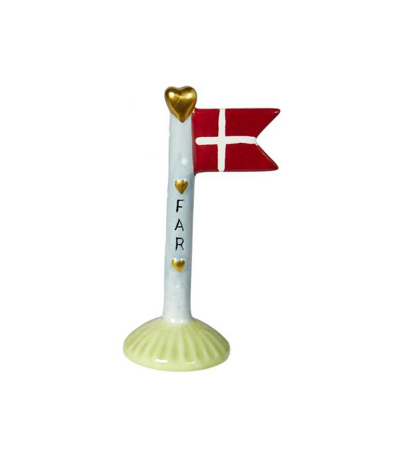 Fødselsdagsflag keramik far lyseblå OnlyByGrace