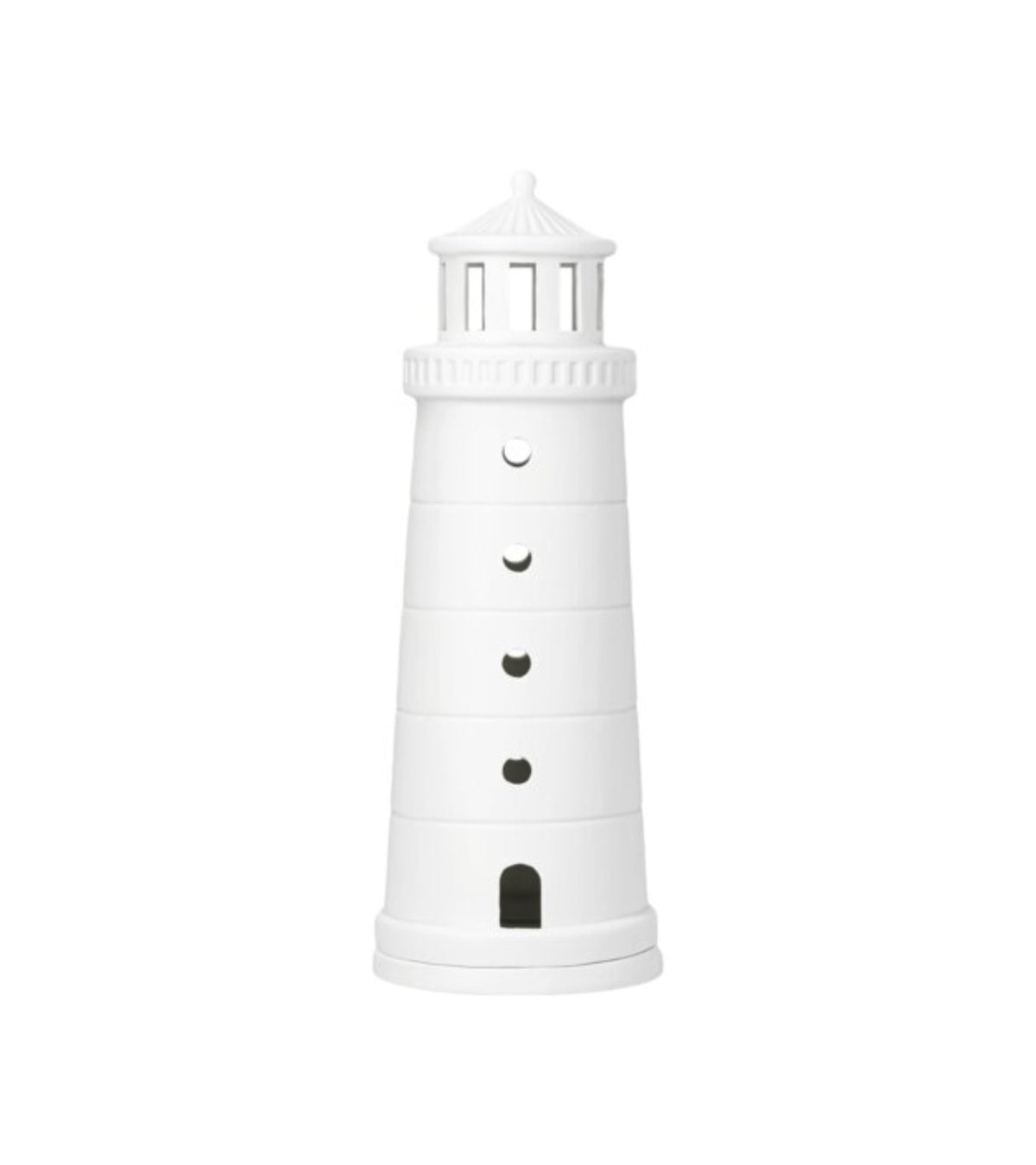 Fyrtårn i porcelæn, 31 cm