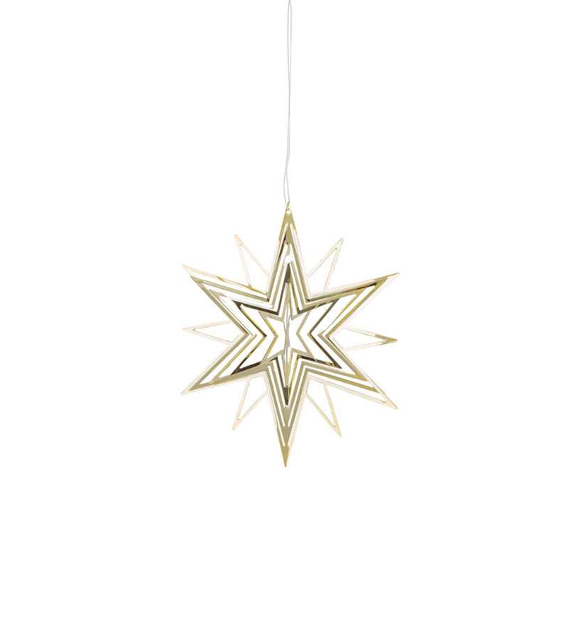 Juleophaeng Stjerne 3D Guld 15cm OnlyByGrace