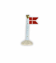 Bursdagsflagg, Blå, Babyføtter, 14cm