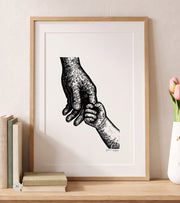 Linoleumstryk: FAR, A3 Plakat, Sort