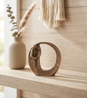 Mini Bronze Par i kærlighedscirkel, 4 cm