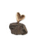 Bronzehjerte på lavasten, 11 cm