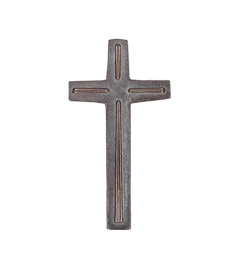 OnlyByGrace Bronzekors med stråler 15 cm