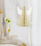 Papir honeycomb engel, ivory, 15 cm