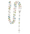 Rosenkrans m. farverige hjerteperler
