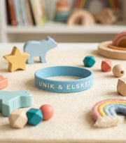 Silikonearmbånd, Unik & Elsket, Børnestørrelse
