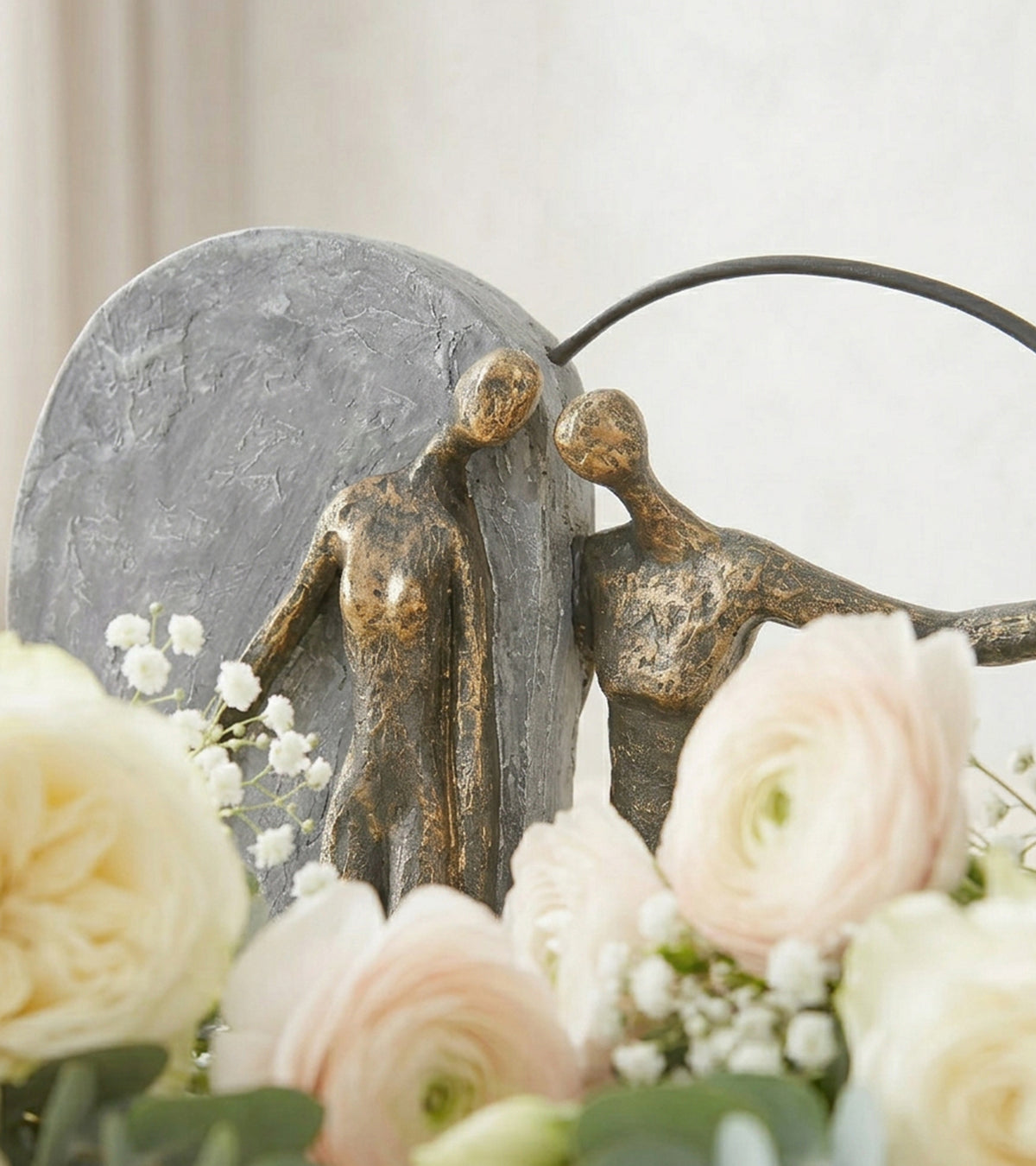 Skulptur af hjerte, parskulptur