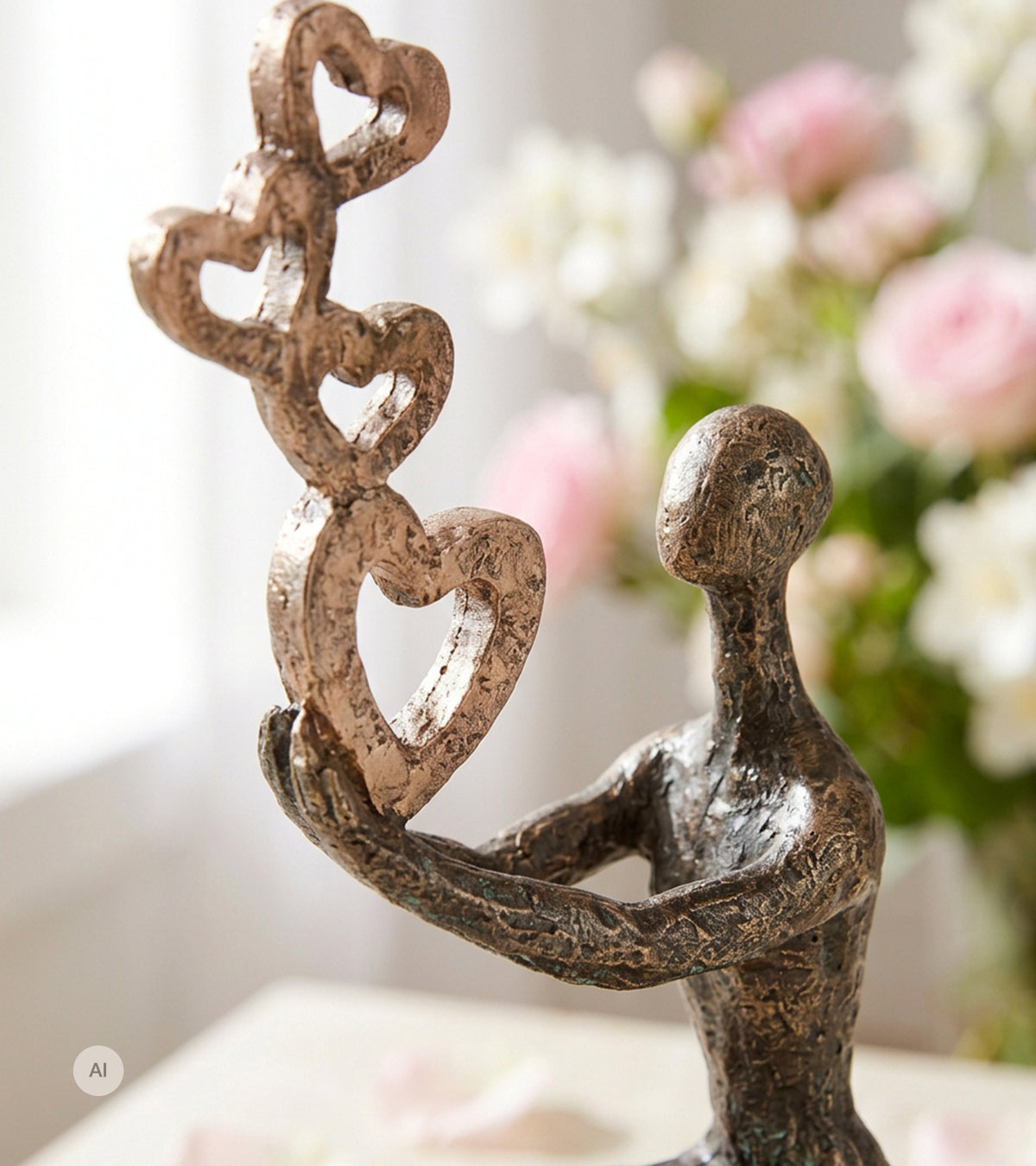 Skulptur: Kærlighed i overflod, H 24 cm
