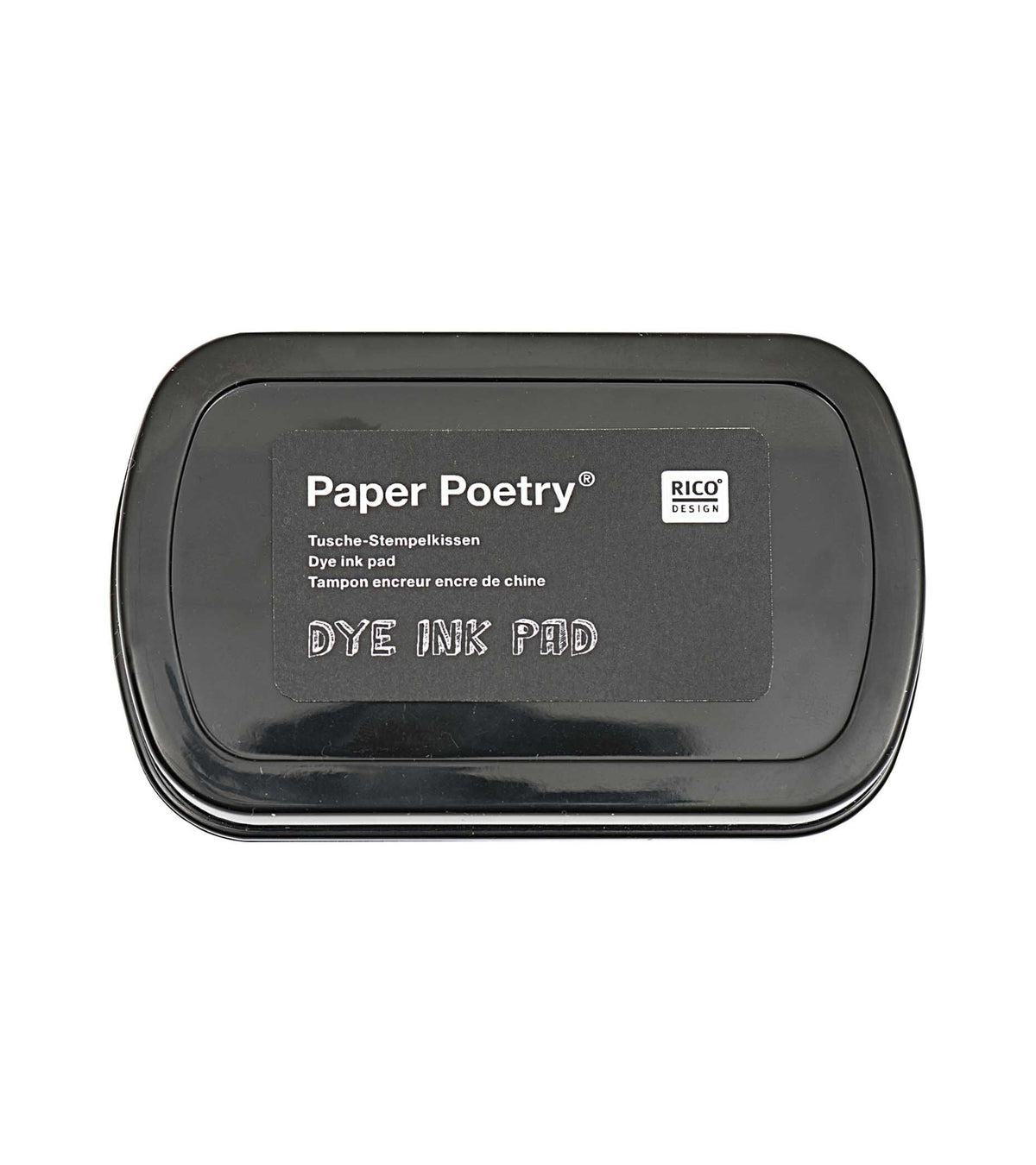 Stempelpude, DYE INK PAD, Sort