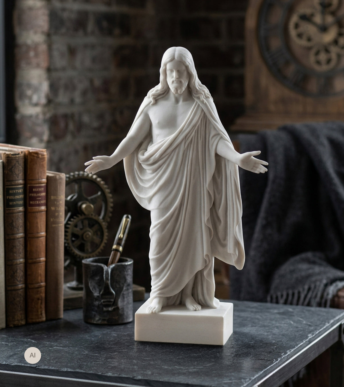 Thorvaldsens Kristusfigur, hvid
