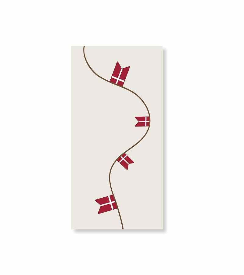 Servietter, Fødselsdagsflag,10x20 cm,16 stk/pk