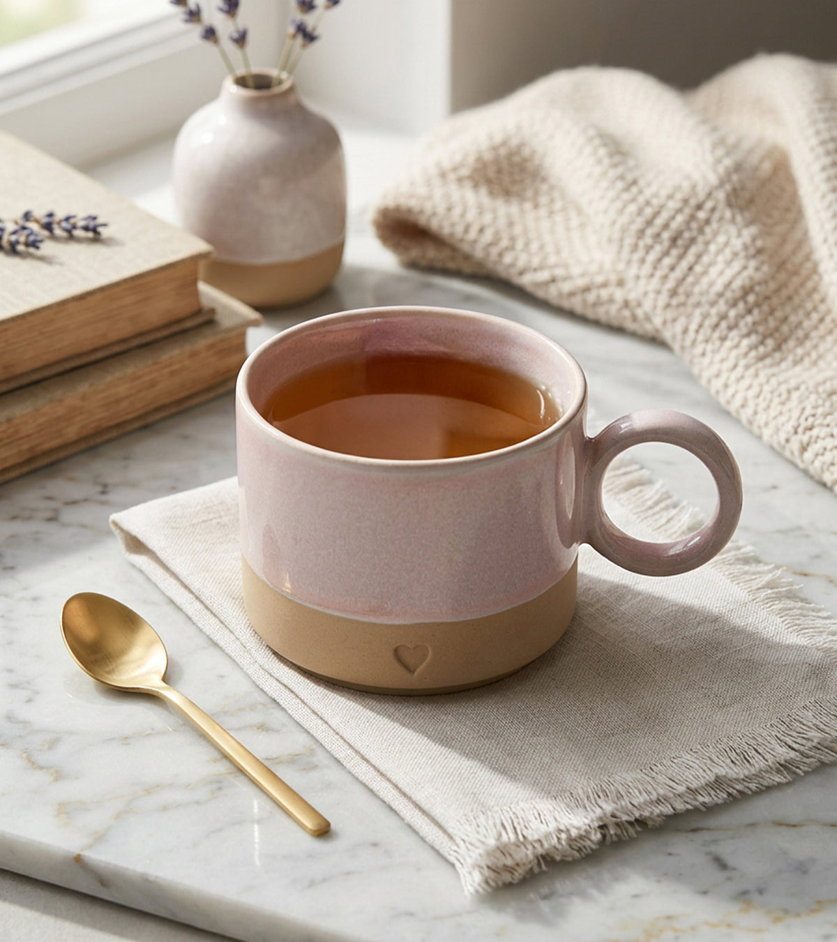 Rosa Krus m/hank, med Hjerte, 290 ml