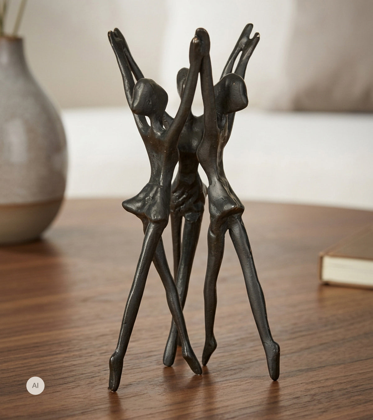 Skulptur, Dansepiger, 19 cm