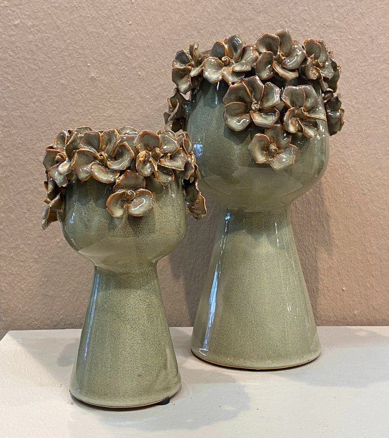 vase blomster fiona green 18h OnlyByGrace