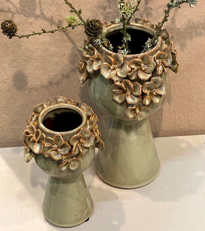 vase blomster fiona green 18h OnlyByGrace